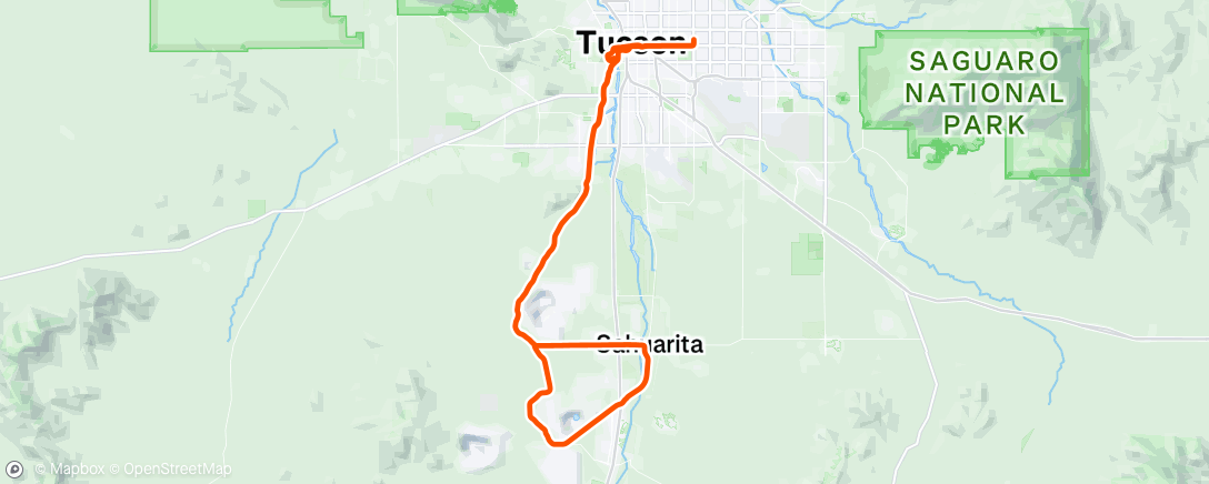 Map of the activity, Morning Ride