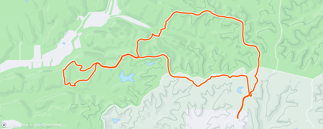 Map of the activity, Horse back ride