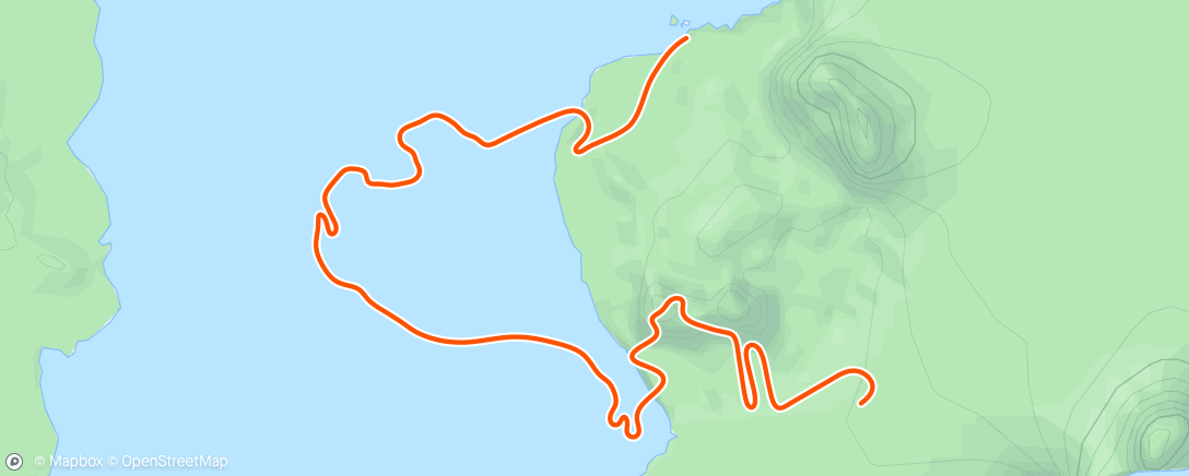 Map of the activity, Zwift - Control The Burn on Beach Island Loop in Watopia
