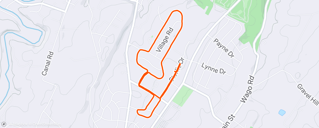 Map of the activity, Dog Joggin’
