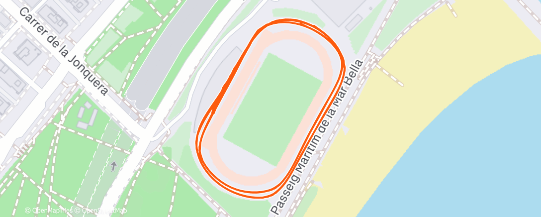 アクティビティ「Afternoon Run」の地図