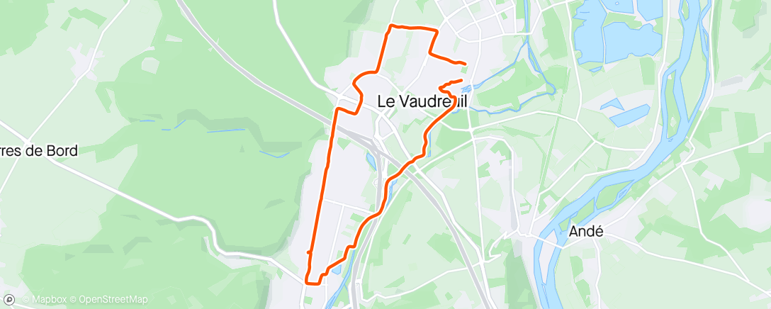 Map of the activity, Sortie VTT après midi 56’29