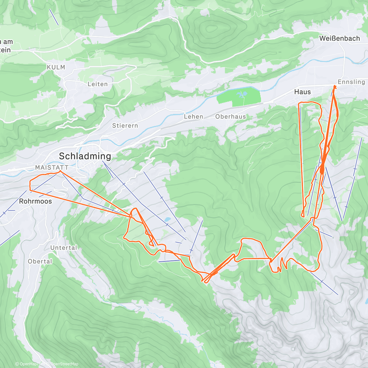 Карта физической активности (Snowboarden am Morgen)