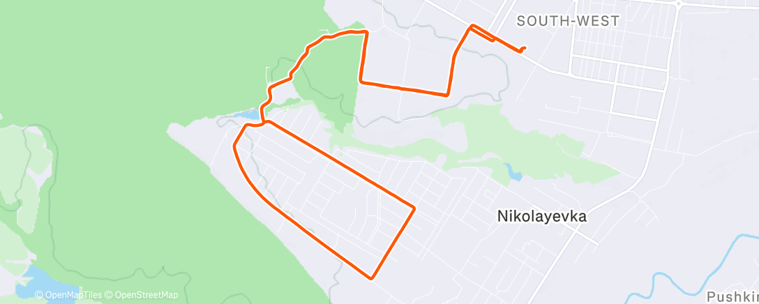 Карта физической активности (Утренний забег)