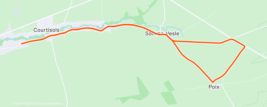 Карта физической активности (Morning Ride)