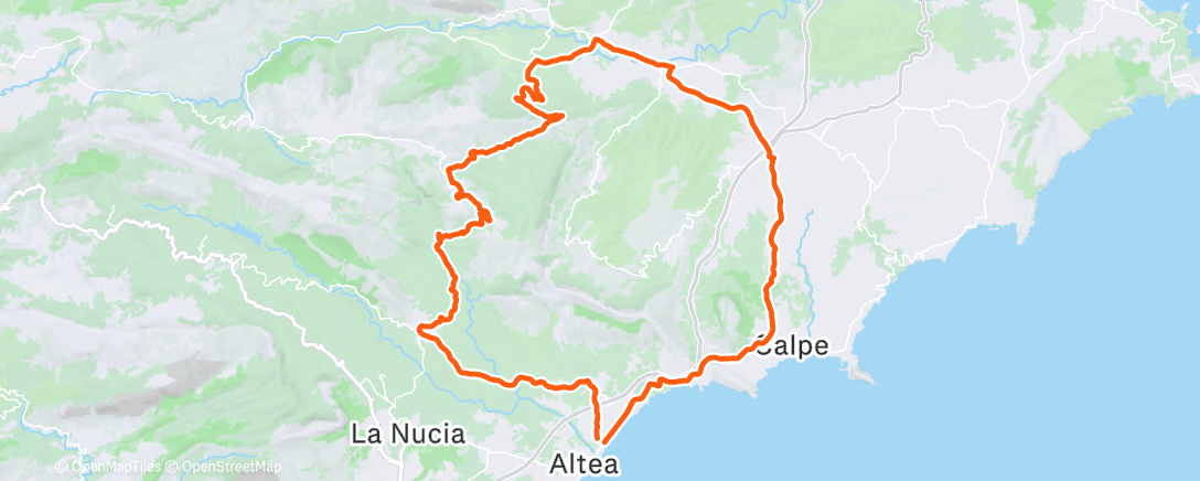 Карта физической активности (Morning Ride)