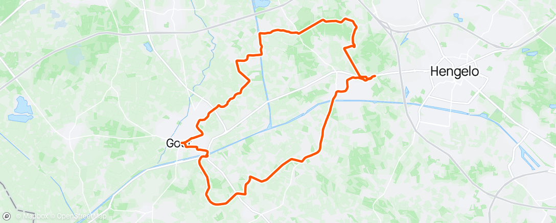 Mappa dell'attività Ochtendrit op mountainbike