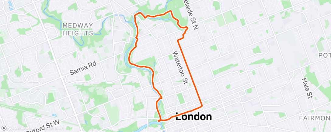 Map of the activity, Morning Ride