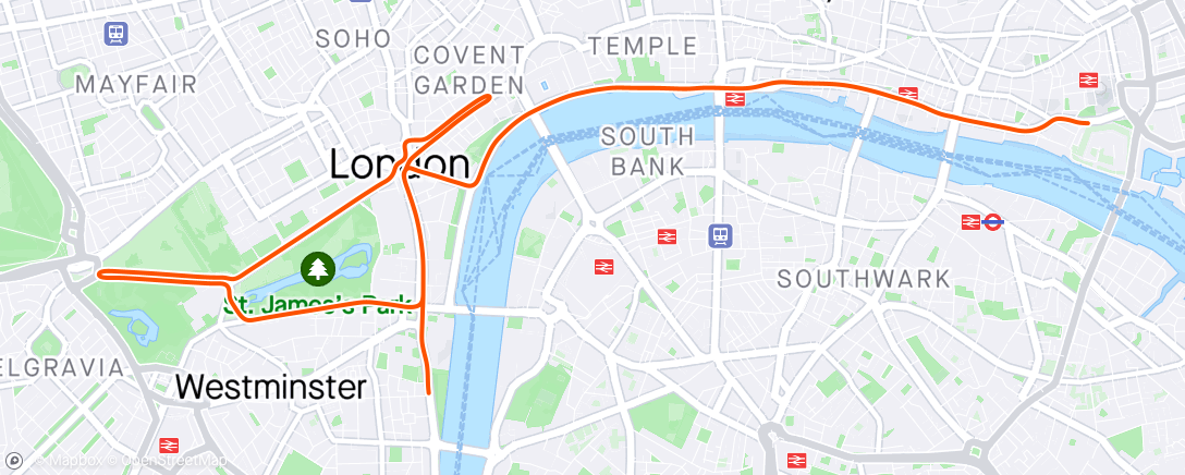 Map of the activity, Zwift - Twenty Torch in London