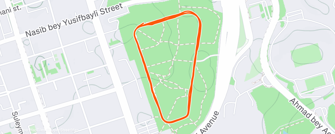Map of the activity, Morning Run