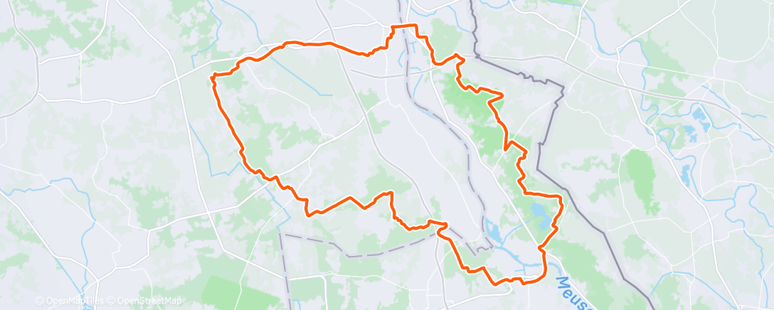 Map of the activity, Struinen door De Maasduinen