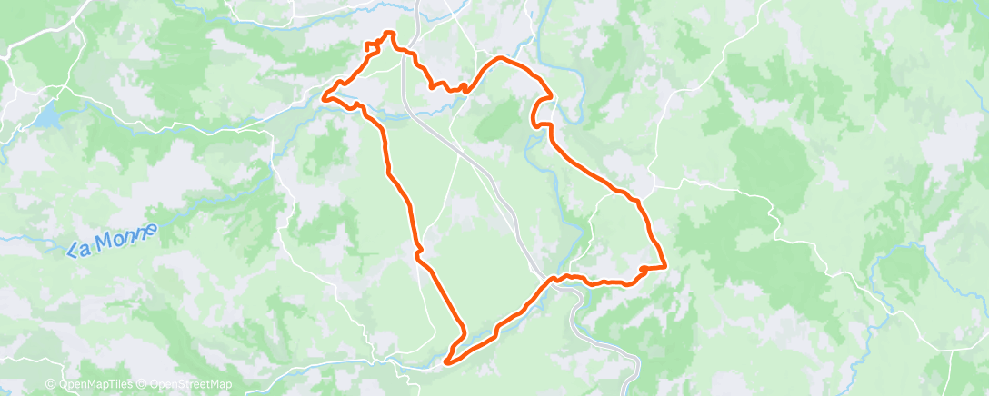 Map of the activity, Sortie vélo dans l'après-midi