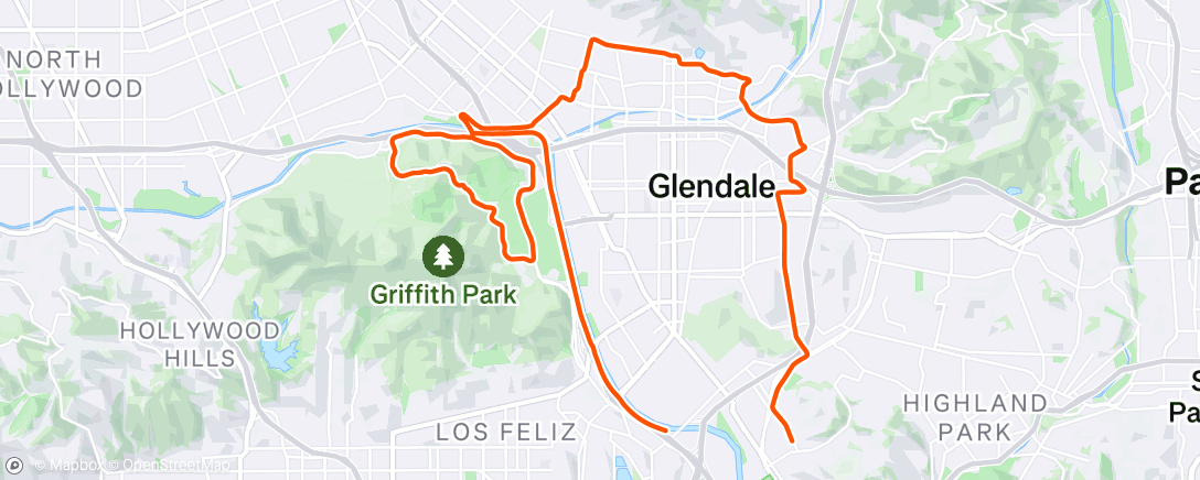Map of the activity, Afternoon Ride