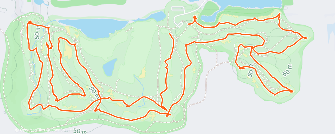 Map of the activity, Morning Golf