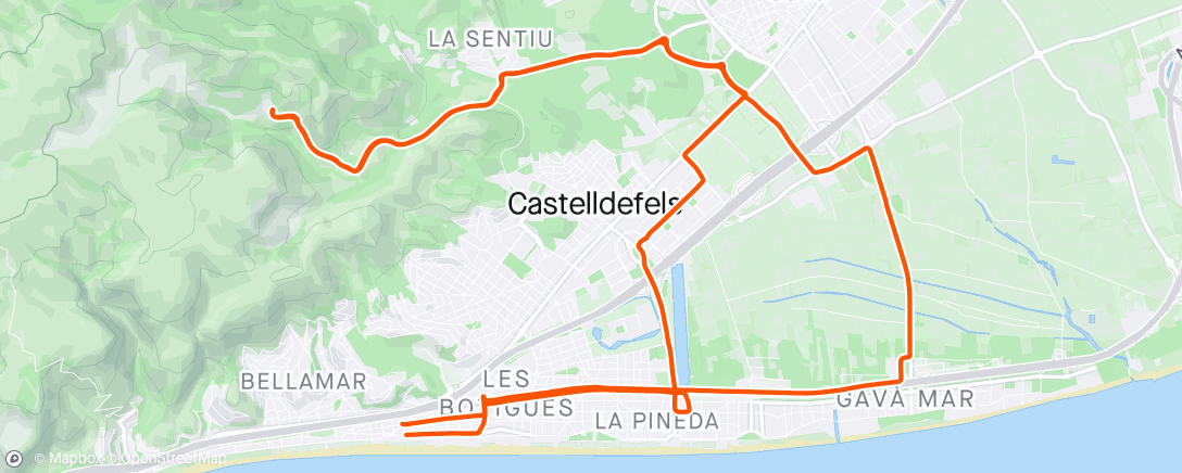 Map of the activity, 18/04/2024 Castelldefels