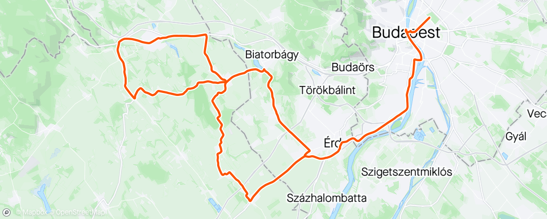 Map of the activity, Tour de Hungria stage 4