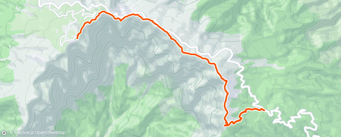 Map of the activity, Pico de la Nieve ➡️ Roques de lo Muchachos ↩️