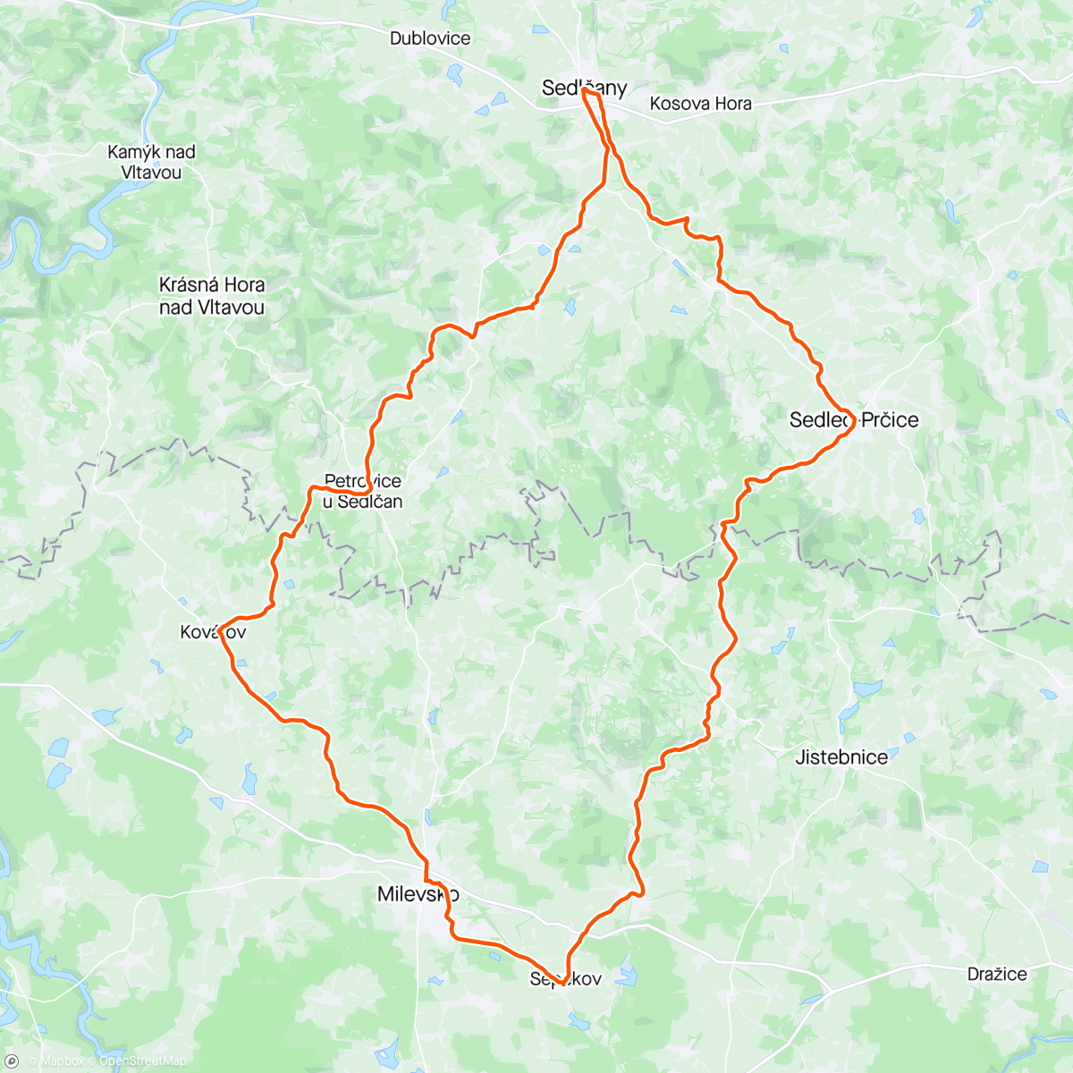 Mappa dell'attività Sepekov závěrečná