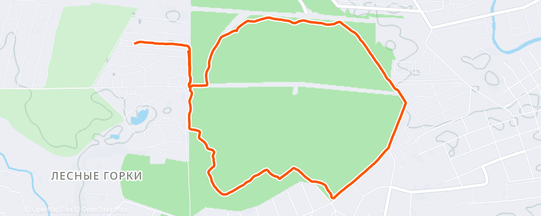 Карта физической активности (Вечерний забег)