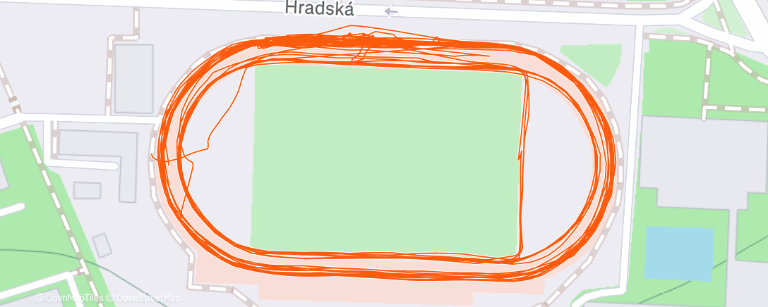 Map of the activity, Morning Run