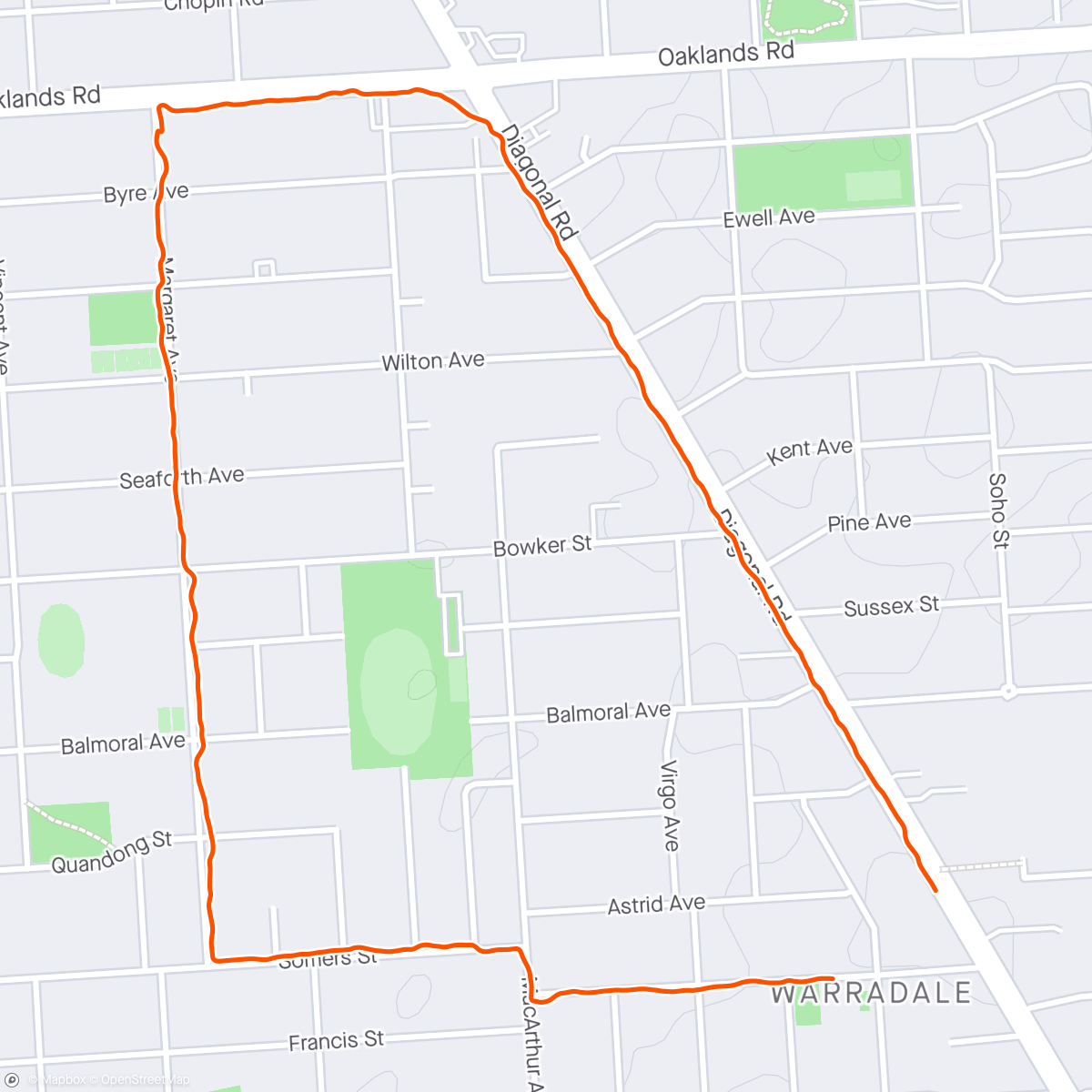 Mapa de la actividad, Evening walk 🚶🏼‍♀️