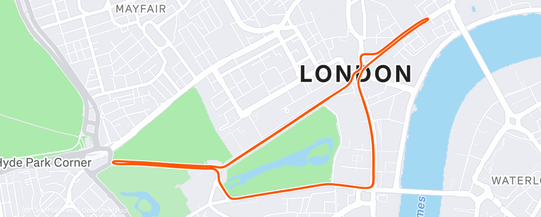 Карта физической активности (Classique in London)