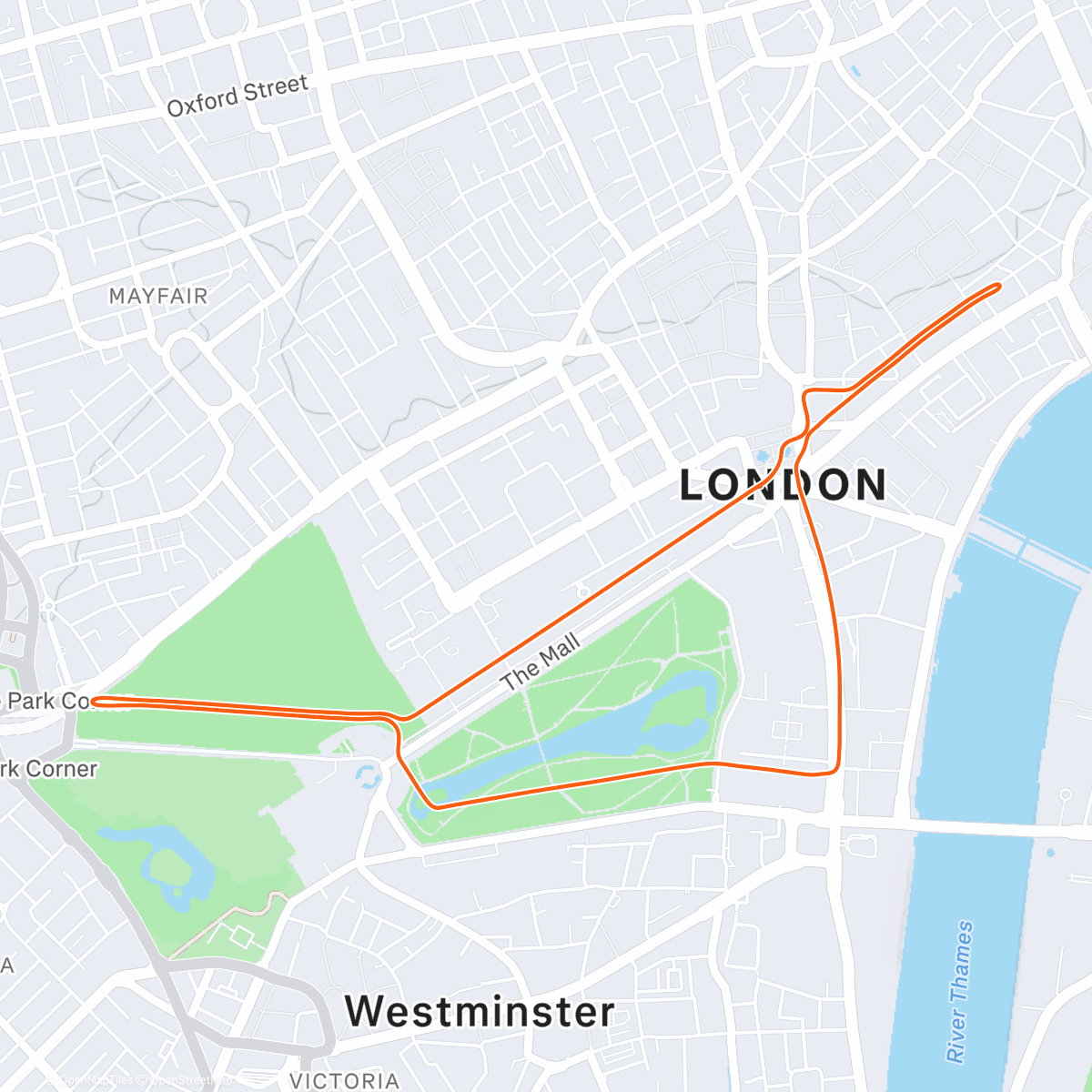 Map of the activity, easy