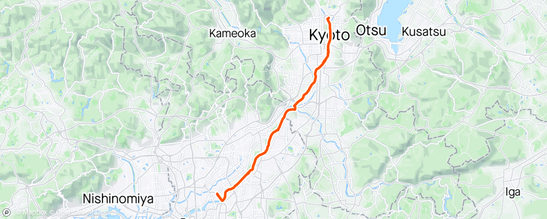 Map of the activity, Osaka Commute