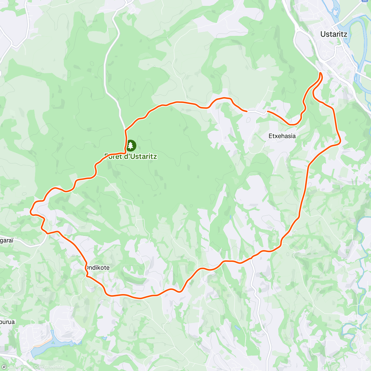 Map of the activity, Afternoon Ride