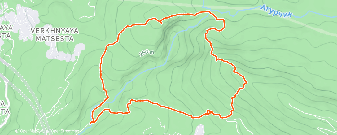 Map of the activity, Трейлраннинг (утро)