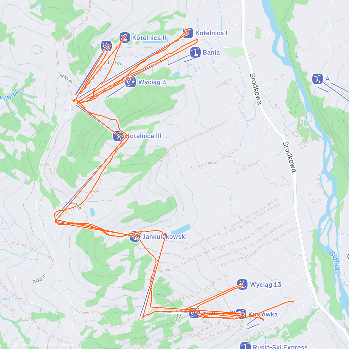 Peta aktivitas, Lunch Alpine Ski