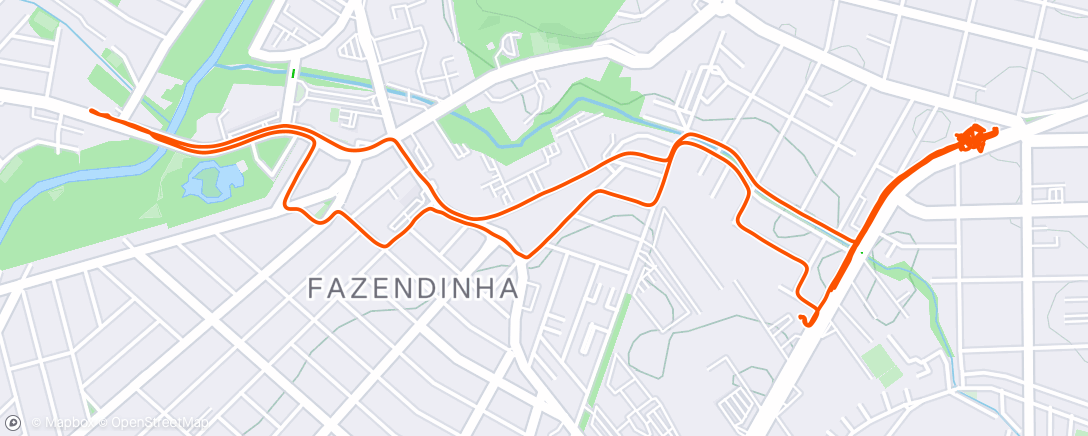 Map of the activity, Pedalada na hora do almoço