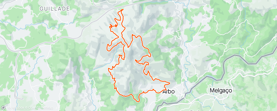 Map of the activity, BTT LAMPREA ARBO