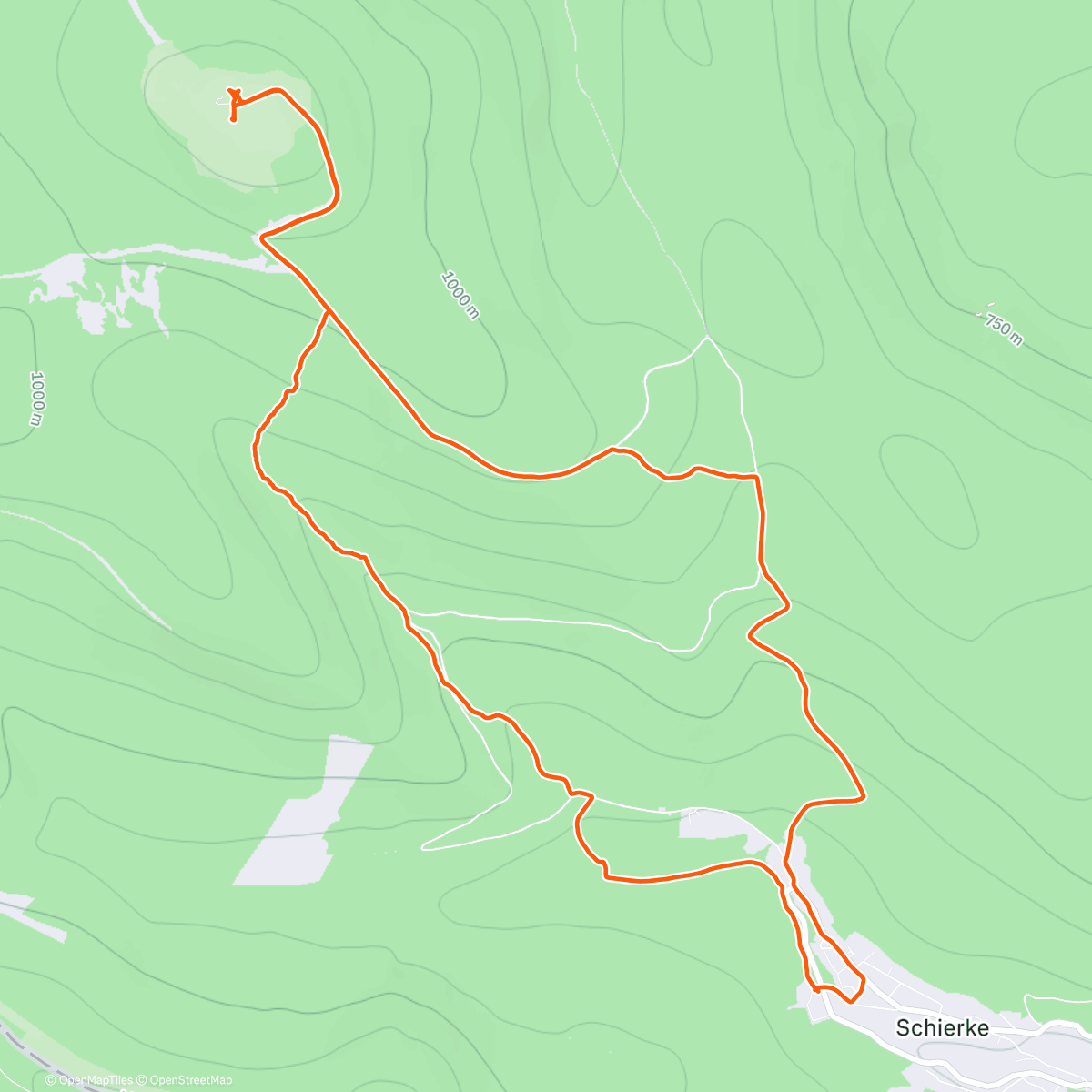 Карта физической активности (Brockenwanderung ⛰️)