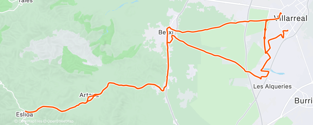 Map of the activity, Morning Ride
