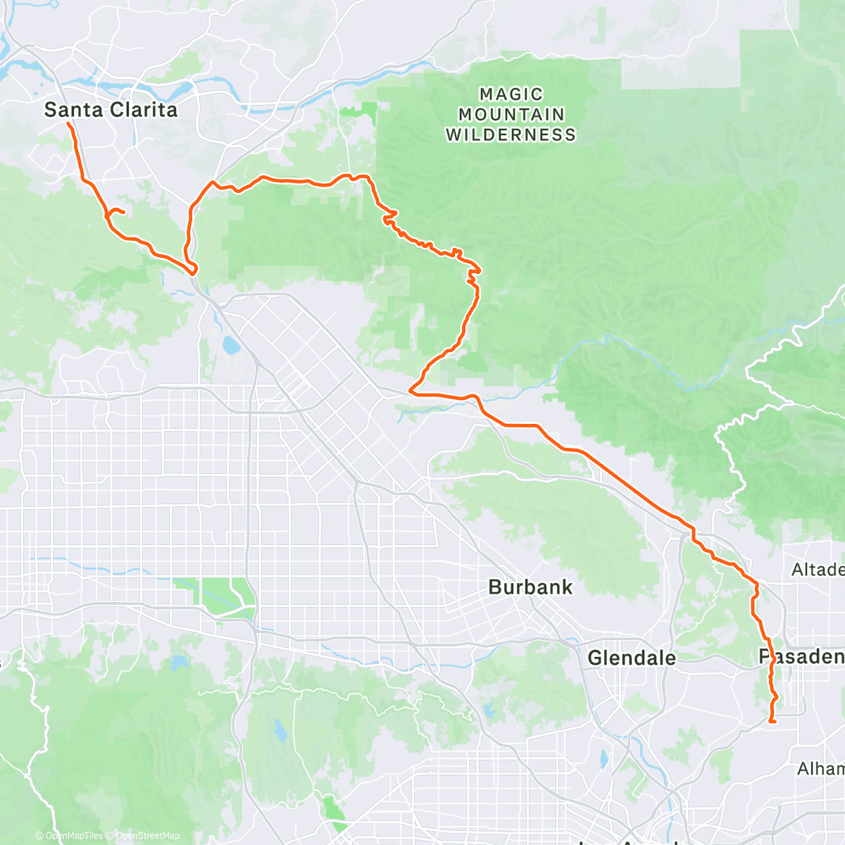 Map of the activity, Heading North