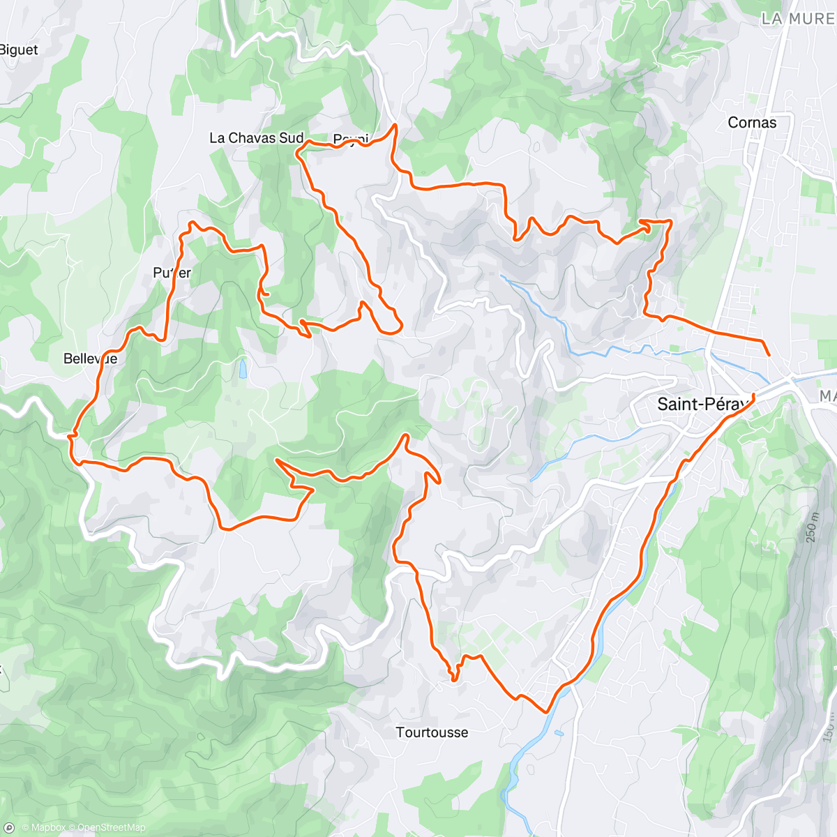 Map of the activity, Sortie VTT ⚡