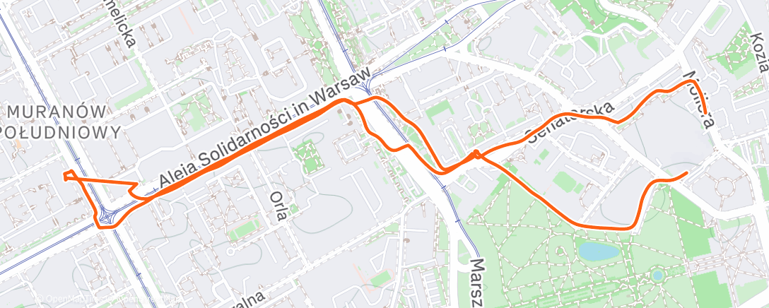 Map of the activity, Afternoon Walk