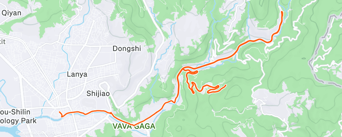 Map of the activity, Morning Ride