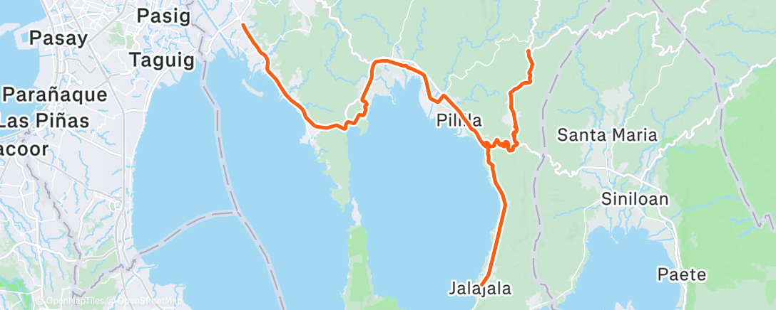 Map of the activity, Morning Ride
