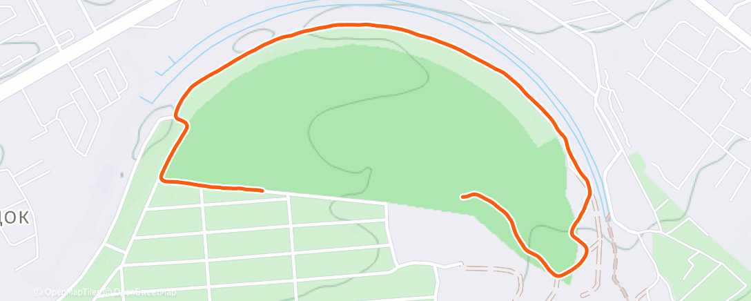 Map of the activity, Morning Trail Run