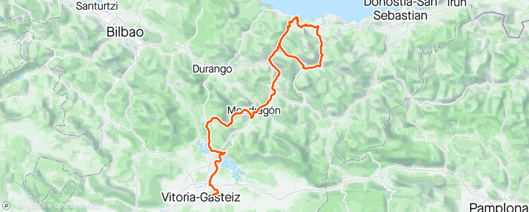 Map of the activity, Stage 1 itzulia