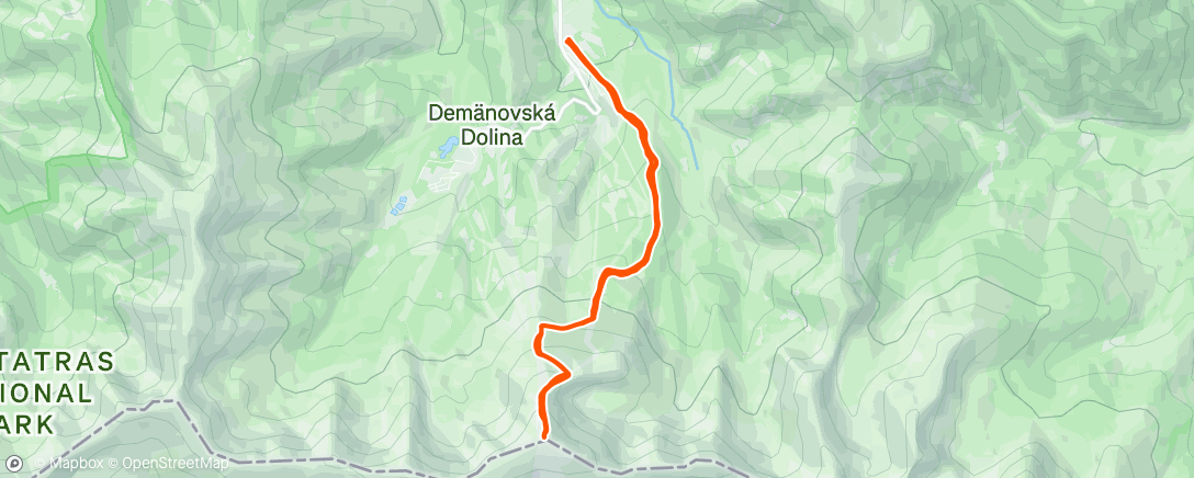 Map of the activity, Morning Backcountry Ski