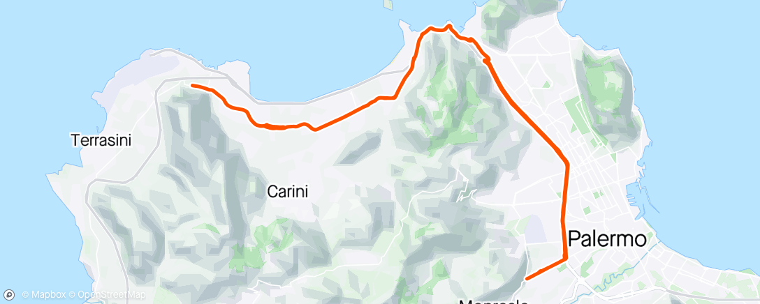 Mapa da atividade, Ciclismo mattutino