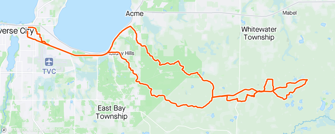 Map of the activity, Morning Ride