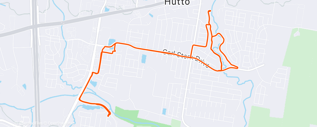 Map of the activity, Afternoon Ride