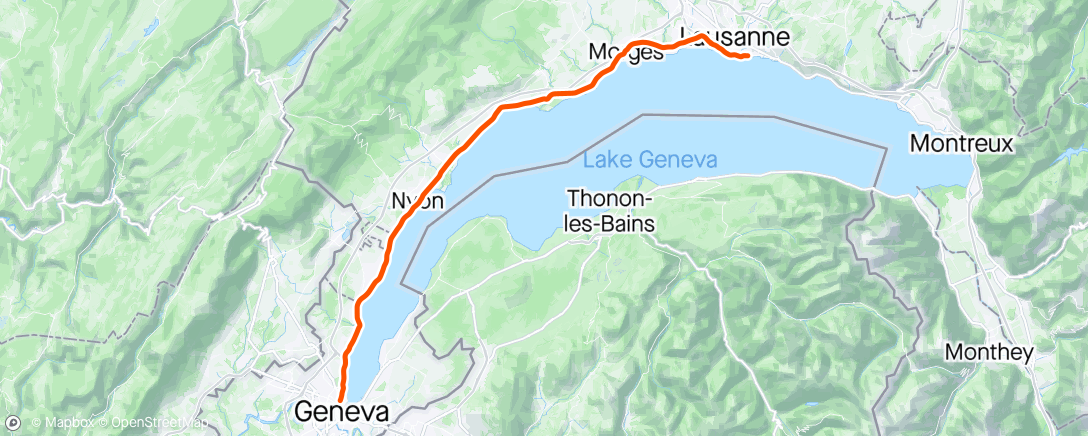 Map of the activity, Le retour! Genève ✈️
