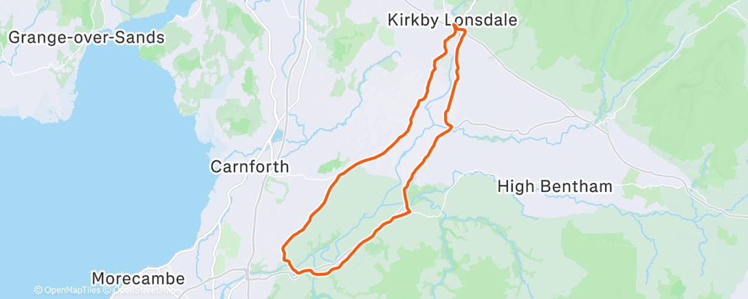 Карта физической активности (Evening Ride)