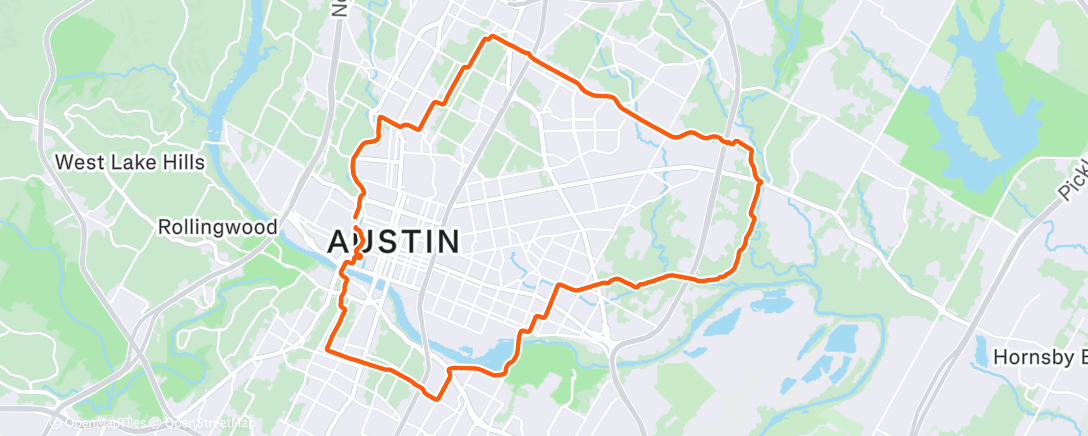 Map of the activity, Morning Ride