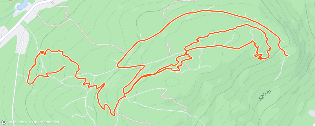 Carte de l'activité Afternoon Mountain Bike Ride